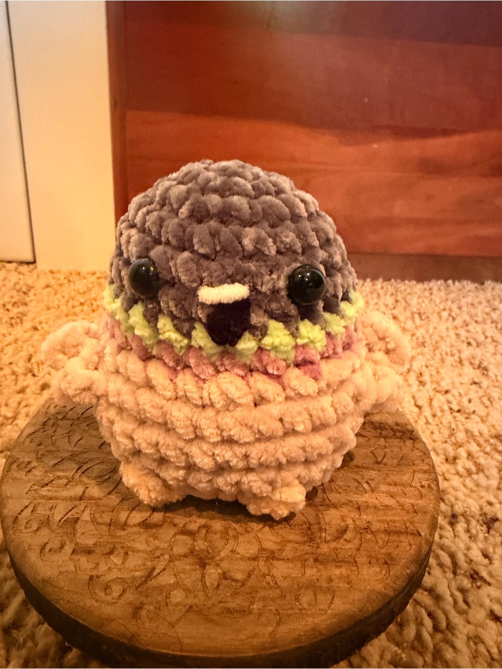Handmade small Crochet Pigeon